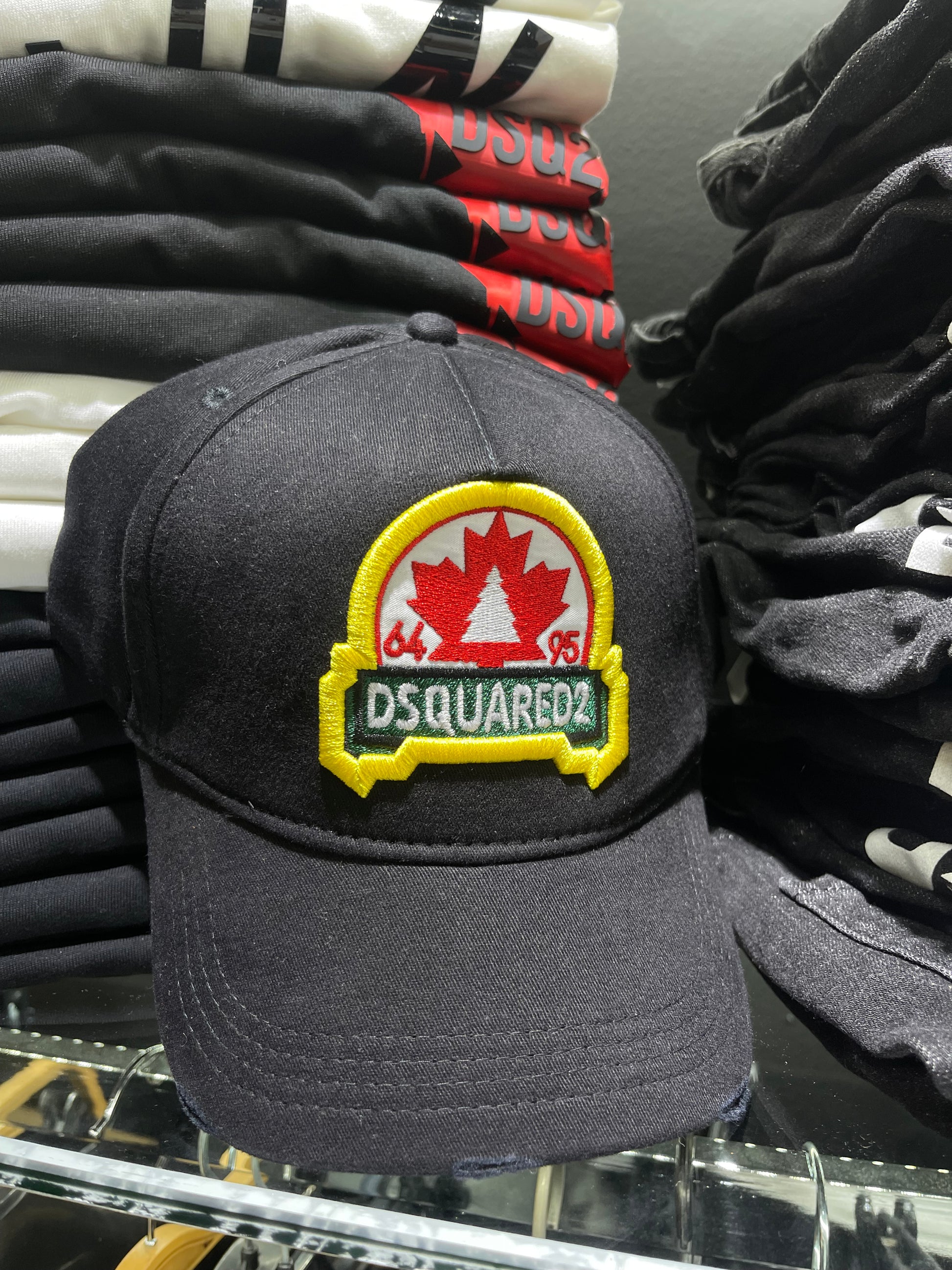 Dsquared2 μαύρο-κίτρινο-κόκκινο