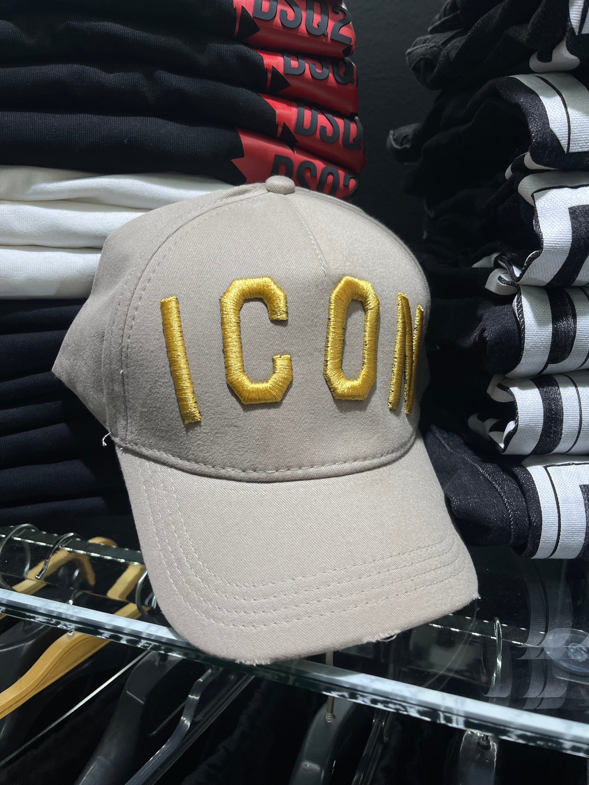 Icon μπεζ-χρυσό