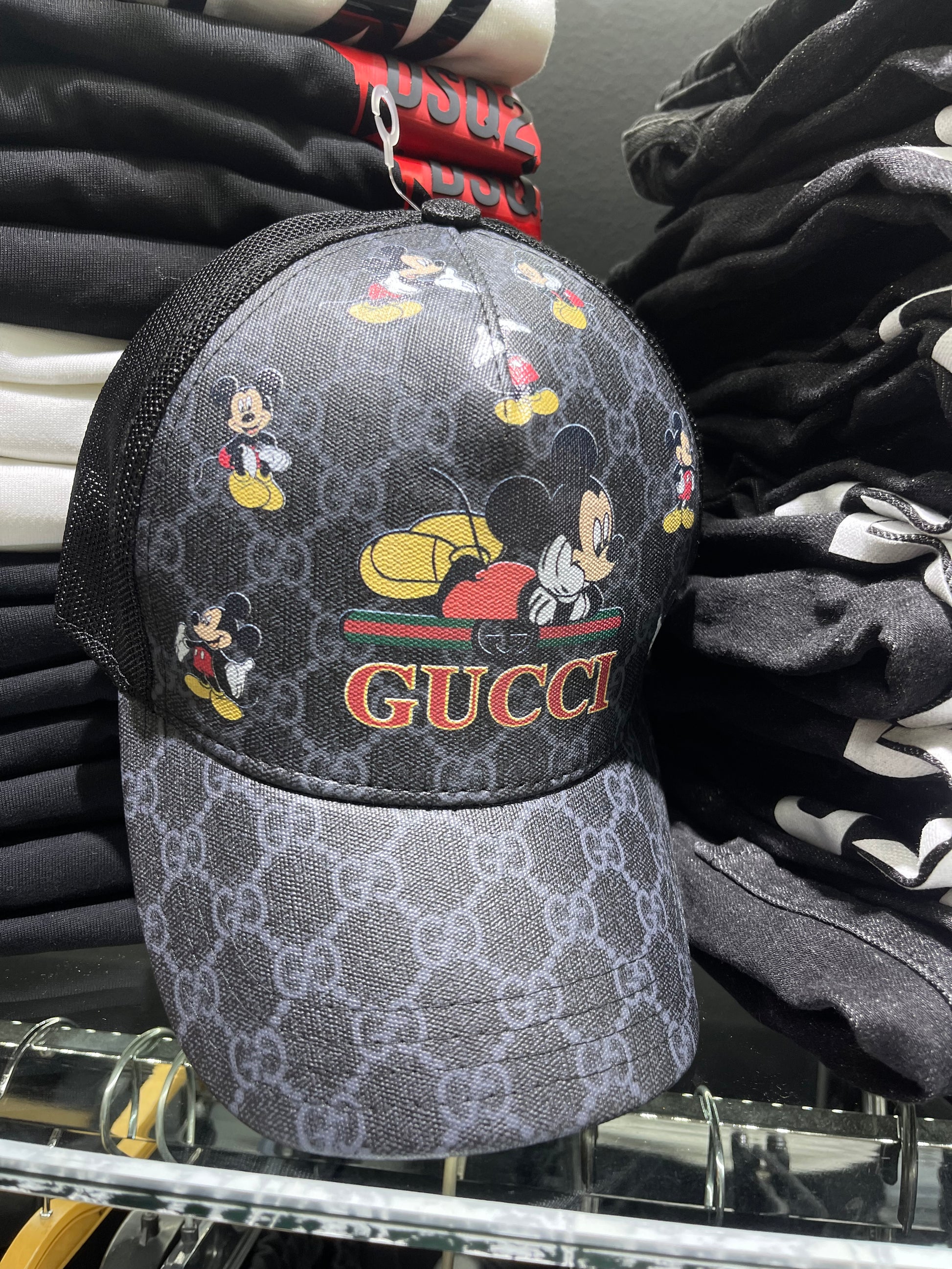 Gucci mickey μαύρο-γκρι-κόκκινο